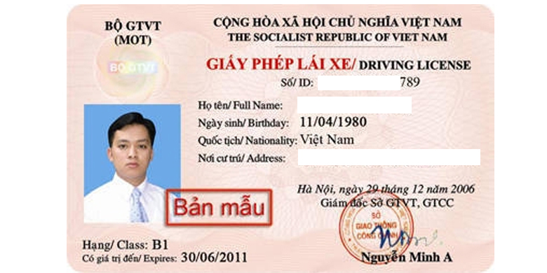 Tổng hợp các loại giấy phép lái xe ô tô ở Việt Nam