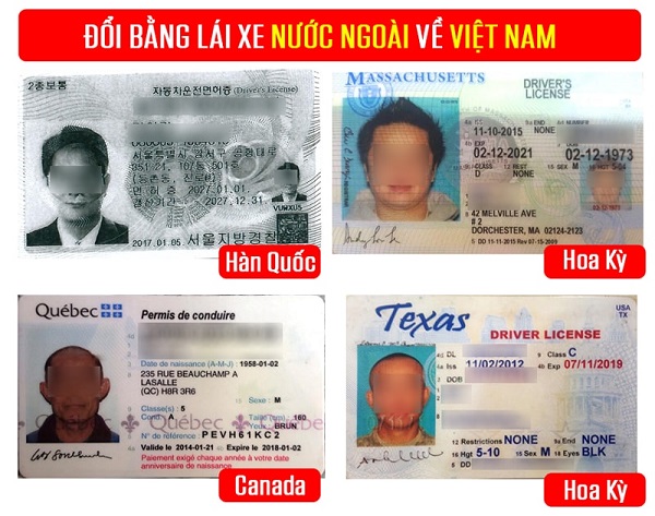 Bằng lái xe nước ngoài về Việt Nam có sử dụng được không?